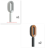 Self Cleaning Hair Brush For Women One-key Cleaning