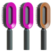 Self Cleaning Hair Brush For Women One-key Cleaning
