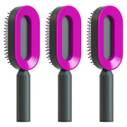 Self Cleaning Hair Brush For Women One-key Cleaning